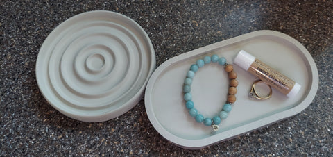 Concrete Trinket Valet Tray