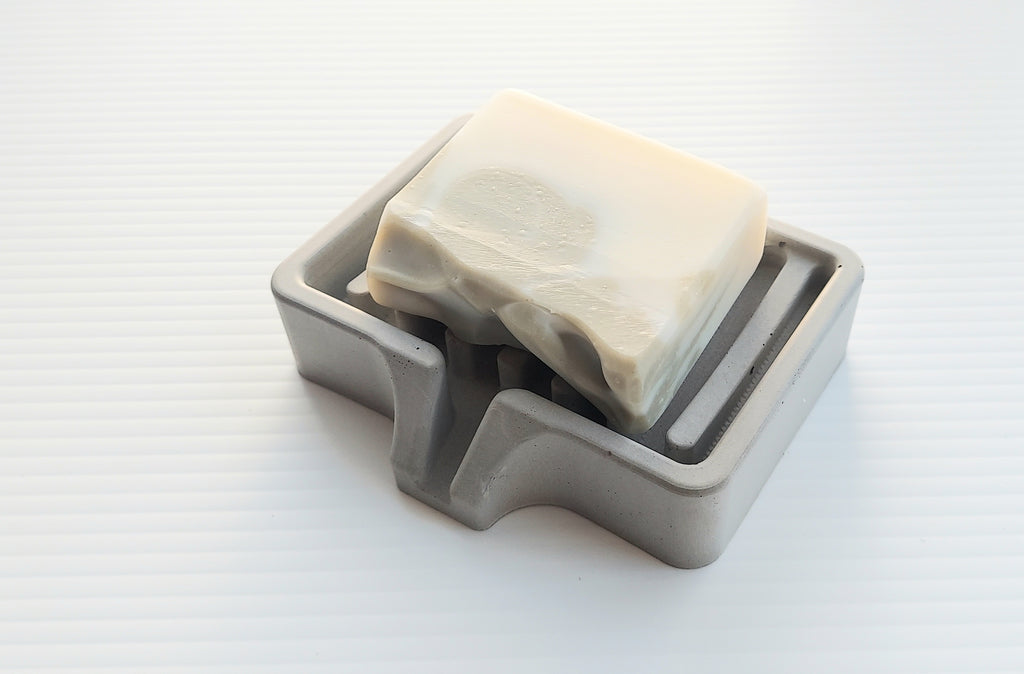 Concrete Soap Dish with Drain