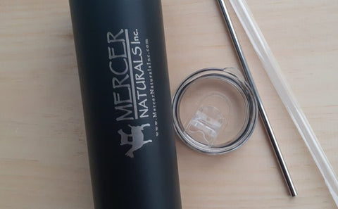 Tumbler w/ Mercer Naturals logo